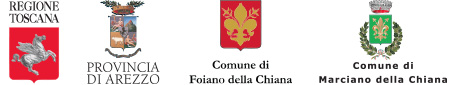 Patrocinato da Regione Toscana, Provincia di Arezzo, Comune di Foiano della Chiana, Comune di Marciano della Chiana