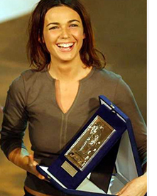 Foto Valentina Giovagnini - Premiazione Sanremo Giovani 2002 seconda classificata